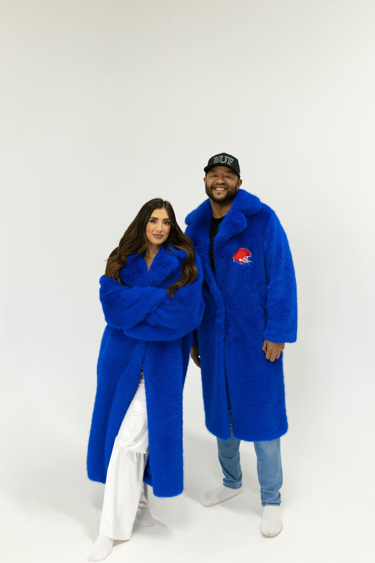 Blizzard Blue Fur Coat